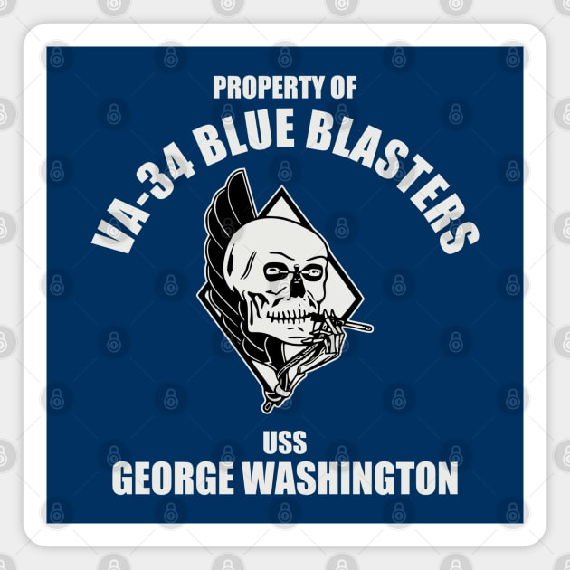 VA-34 Blue Blasters - USS George Washington Magnet by TCP